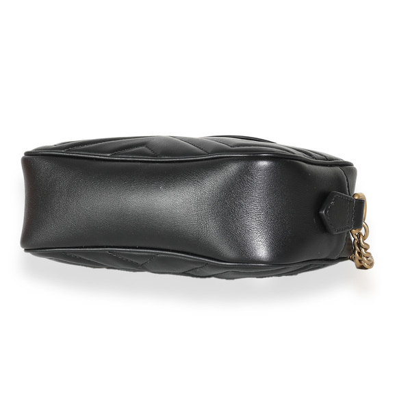 Gucci Black Matelasse Mini GG Marmont Camera Bag - Picture 7 of 8